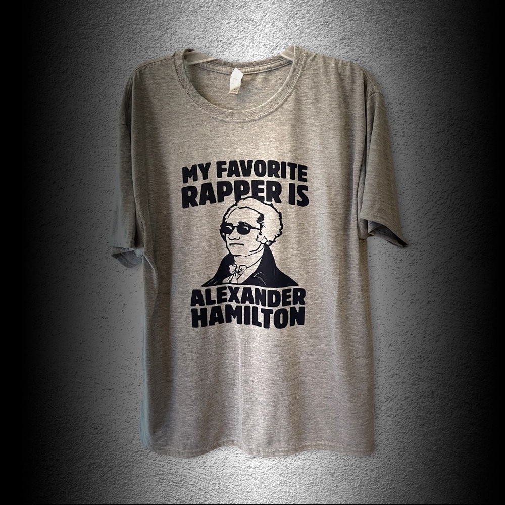 JERZEES® Dri-Power® 100% Polyester T-Shirt w/ Alexander Hamilton My Fav rapper